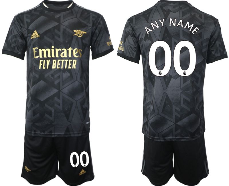 Men 2022-2023 Club Arsenal away black customized Soccer Jersey